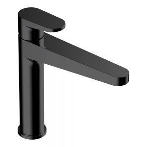 Rak Ischia Matt Black Mono Mid Height Basin Mixer Tap