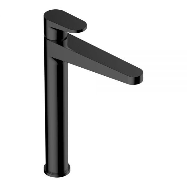 Rak Ischia Matt Black Tall Basin Mixer Tap
