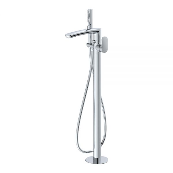 Rak Mercury Chrome Floor Standing Bath Shower Mixer Tap