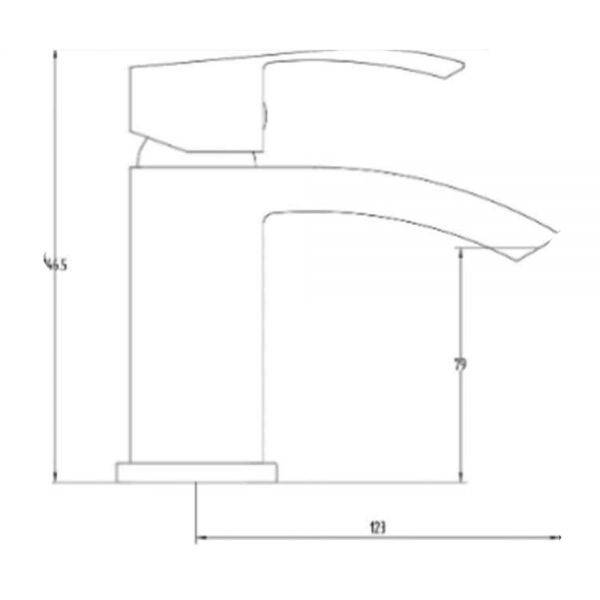 Rak Metropolitan Chrome Mono Basin Mixer Tap #2
