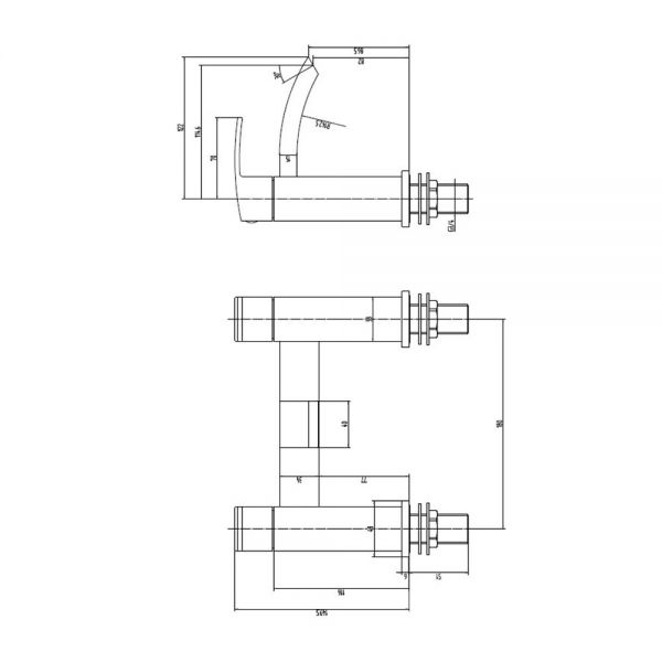 Rak Moon Chrome Bath Filler Tap #2