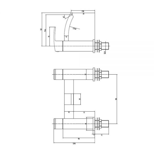 Rak Moon Matt Black Bath Shower Mixer Tap #2