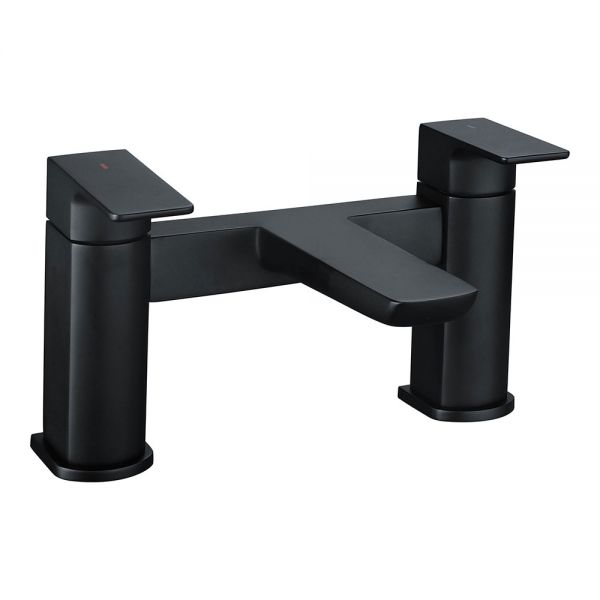 Rak Moon Matt Black Bath Shower Mixer Tap