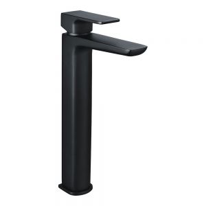 Rak Moon Matt Black Tall Basin Mixer Tap