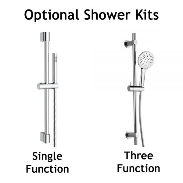 Rak Amalfi Chrome Wall Mounted Thermostatic Bath Shower Mixer Tap #2