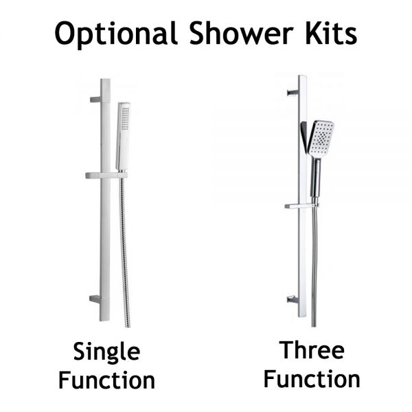 Rak Petit Square Chrome Bath Shower Mixer Tap #2