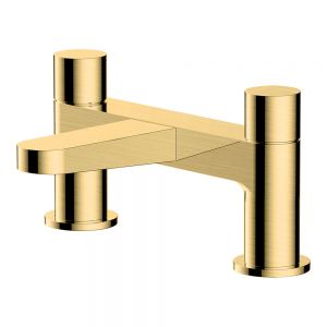 Rak Petit Round Brushed Gold Bath Filler Tap