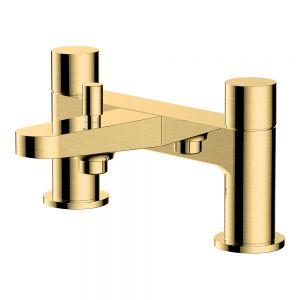 Rak Petit Round Brushed Gold Bath Shower Mixer Tap