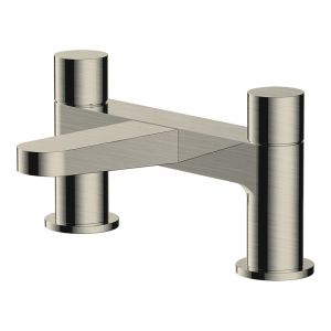 Rak Petit Round Brushed Nickel Bath Filler Tap