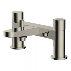 Rak Petit Round Brushed Nickel Bath Shower Mixer Tap