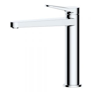 Rak Petit Round Chrome Mono Mid Height Basin Mixer Tap