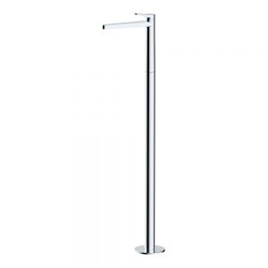 Rak Petit Round Chrome Floor Standing Mono Basin Mixer Tap