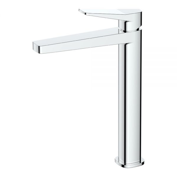 Rak Petit Square Chrome Tall Basin Mixer Tap