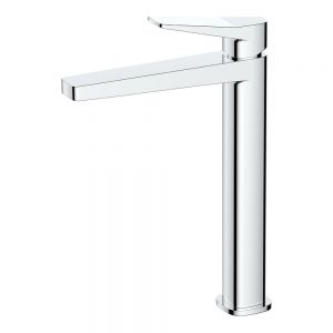 Rak Petit Square Chrome Tall Basin Mixer Tap