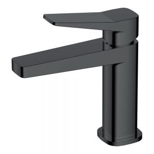 Rak Petit Square Matt Black Mono Basin Mixer Tap