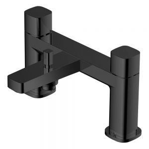Rak Petit Square Matt Black Bath Shower Mixer Tap