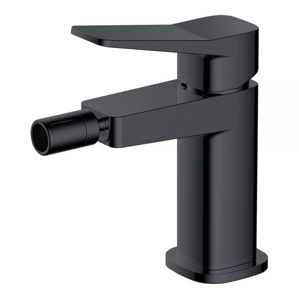 Rak Petit Square Matt Black Mono Bidet Mixer Tap