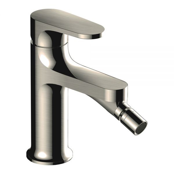 Rak Portofino Brushed Nickel Mono Bidet Mixer Tap
