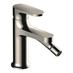 Rak Portofino Brushed Nickel Mono Bidet Mixer Tap