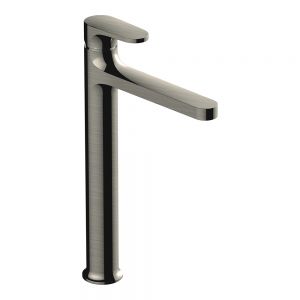 Rak Portofino Brushed Nickel Tall Basin Mixer Tap