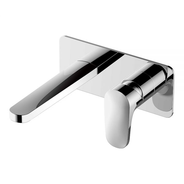 Rak Portofino Chrome Wall Mounted Basin Mixer Tap