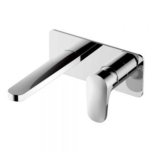 Rak Portofino Chrome Wall Mounted Basin Mixer Tap