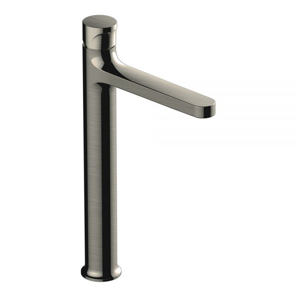 Rak Positano Brushed Nickel Tall Basin Mixer Tap