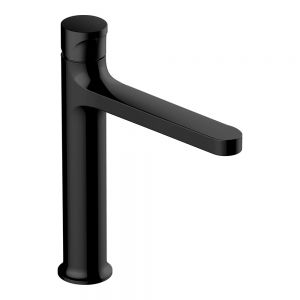 Rak Positano Matt Black Mono Mid Height Basin Mixer Tap