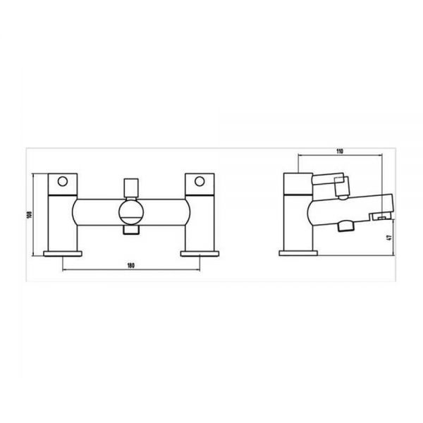 Rak Prima Chrome Bath Shower Mixer Tap #2