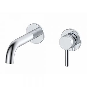 Rak Prima Tech Chrome Wall Mounted Basin Mixer Tap