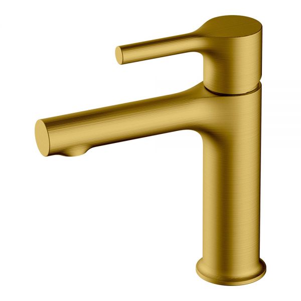 Rak Sorrento Brushed Gold Mono Basin Mixer Tap