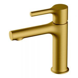 Rak Sorrento Brushed Gold Mono Basin Mixer Tap