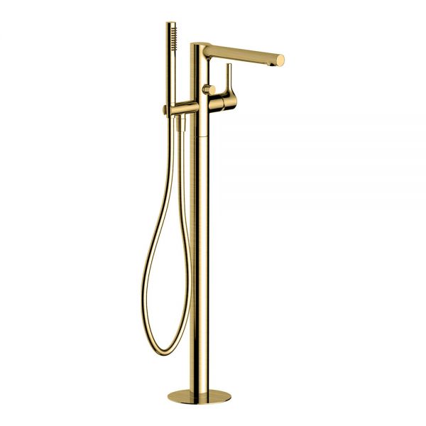 Rak Sorrento Brushed Gold Floor Standing Bath Shower Mixer Tap