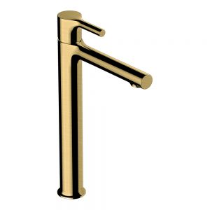 Rak Sorrento Brushed Gold Tall Basin Mixer Tap