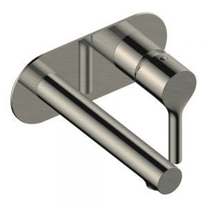 Rak Sorrento Brushed Nickel Wall Mounted Basin Mixer Tap