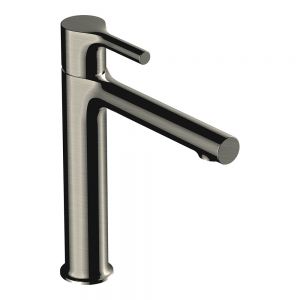 Rak Sorrento Brushed Nickel Mono Mid Height Basin Mixer Tap