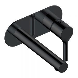 Rak Sorrento Matt Black Wall Mounted Basin Mixer Tap