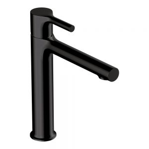 Rak Sorrento Matt Black Mono Mid Height Basin Mixer Tap
