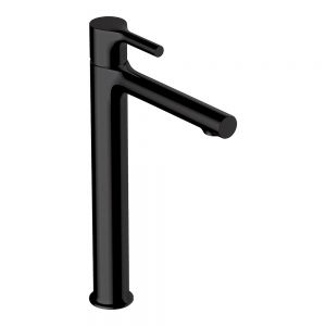 Rak Sorrento Matt Black Tall Basin Mixer Tap