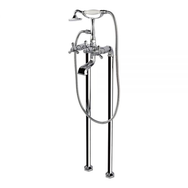 Rak Washington Chrome Floor Standing Bath Shower Mixer Tap