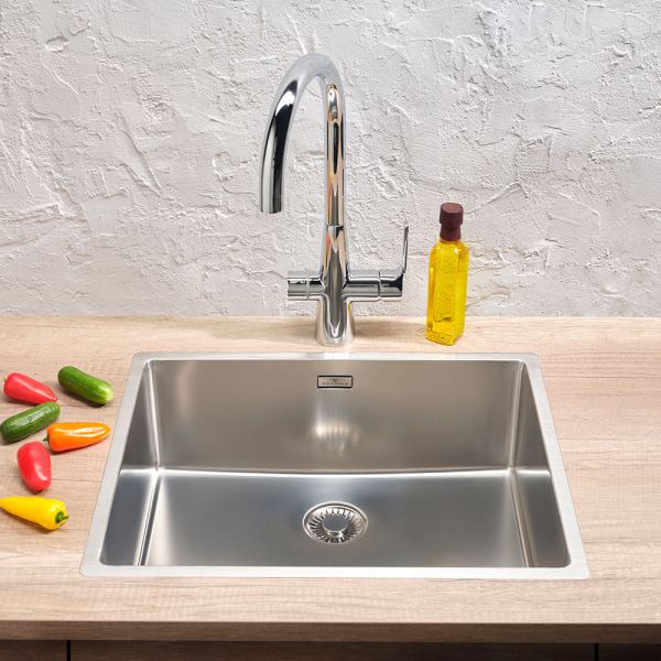 Reginox Texas Single Bowl Stainless Steel Kitchen Sink 540 x 440mm #3
