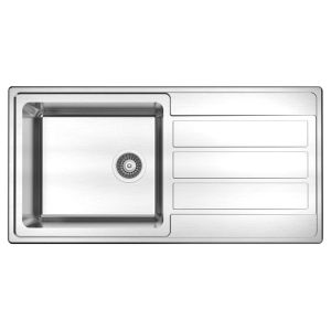 Reginox Envoy Single Bowl Stainless Steel Kitchen Sink 1000 x 500mm