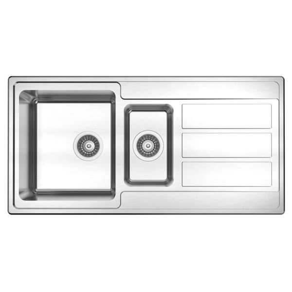 Reginox Envoy 1.5 Bowl Stainless Steel Kitchen Sink 1000 x 500mm
