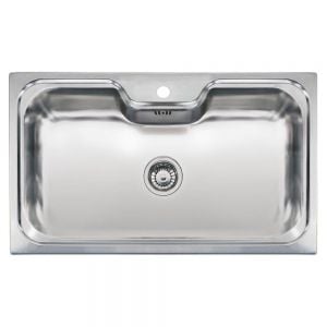 Reginox Jumbo Single Bowl Inset Stainless Steel Kitchen Sink 860 x 510mm
