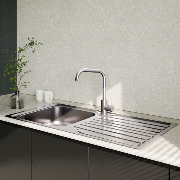 Reginox Monaco Single Bowl Stainless Steel Kitchen Sink 965 x 500mm #3