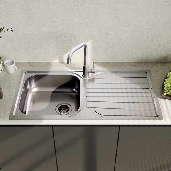 Reginox Monaco Single Bowl Stainless Steel Kitchen Sink 965 x 500mm #2