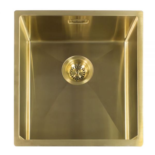 Reginox Miami Single Bowl Gold Kitchen Sink 440 x 440mm