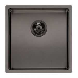 Reginox Miami Single Bowl Gunmetal Kitchen Sink 440 x 440mm