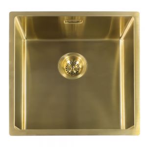 Reginox Miami Single Bowl Gold Kitchen Sink 540 x 440mm