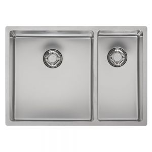 Reginox New Jersey Left Hand 1.5 Bowl Stainless Steel Kitchen Sink 580 x 410mm